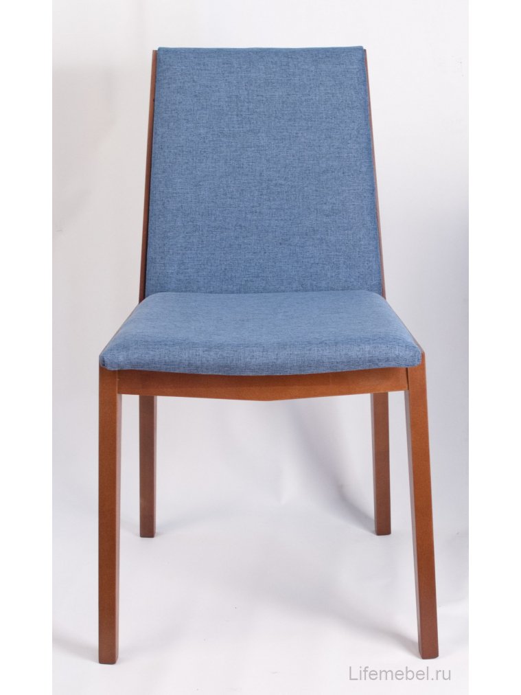 Деревянный стул Твит орех / синий