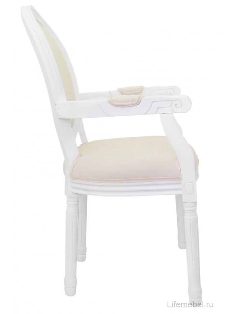 Стул Volker arm beige / white