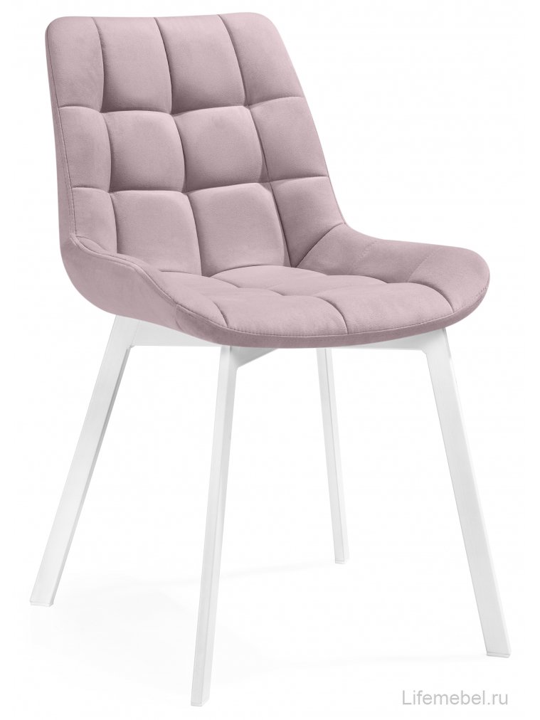 Комплект стульев Форт 4 шт розовый (hl 41) / 1П белый каркас