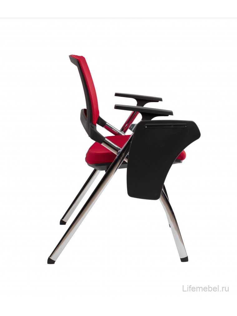 Комплект офисных кресел Chairman CH890 c пюпитром красный / 2 шт