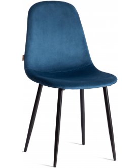 Стул на металлокаркасе Breeze mod. JSC-58 blue (синий) hlr63 / черный