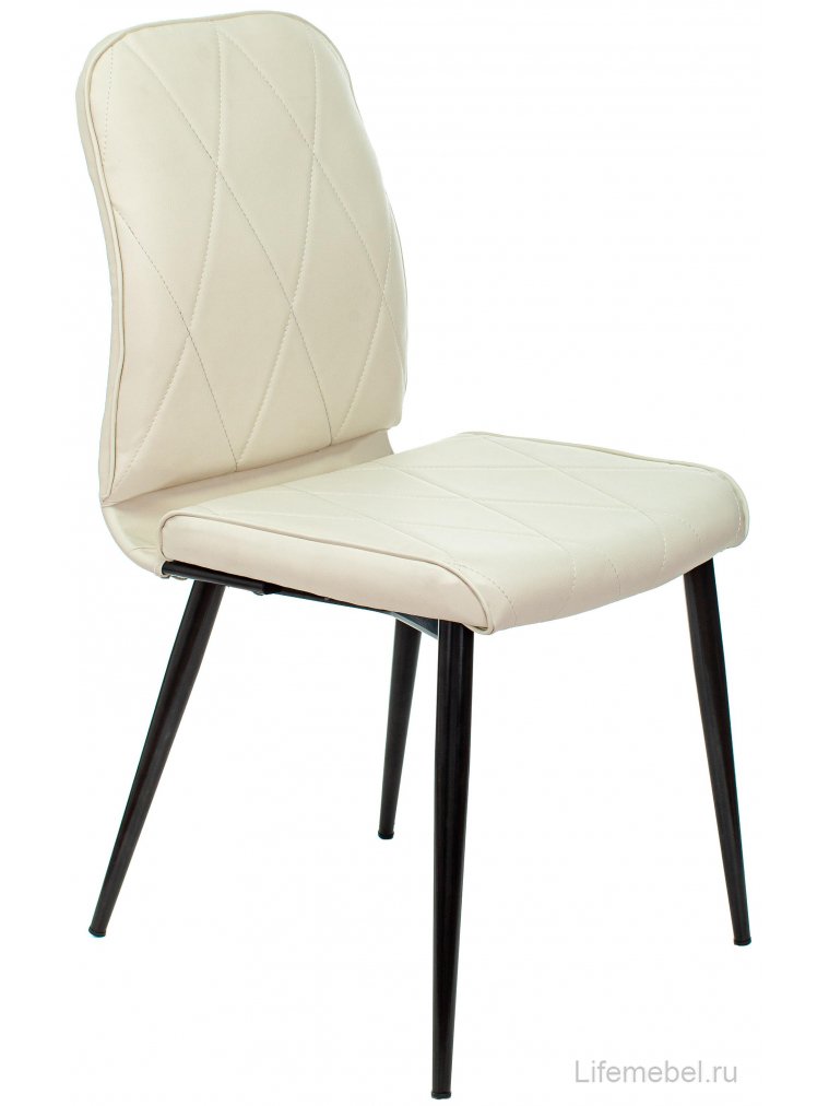 Комплект стульев Бюрократ KF-3_2 экокожа слоновая кость Orion-10 / черный