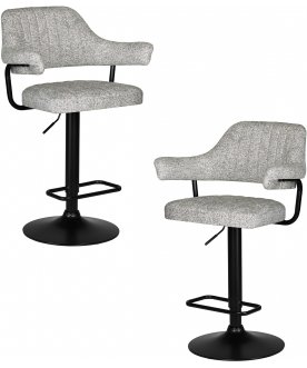 Комплект стульев Charly Black светло-серый