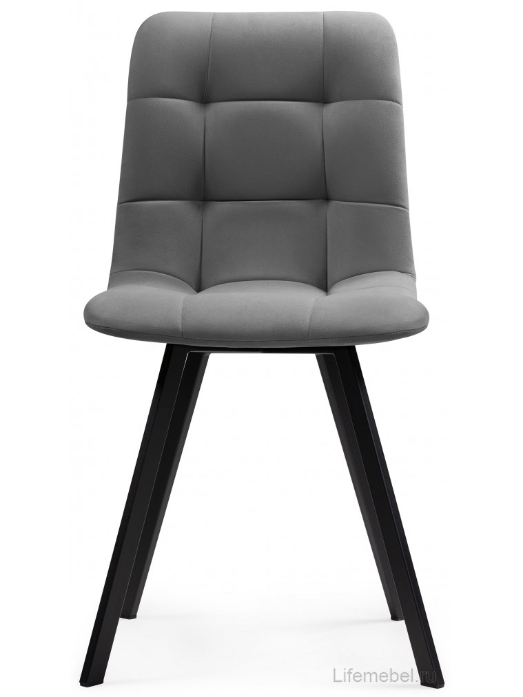 Комплект стульев Чилли 4 шт темно-серый / черный