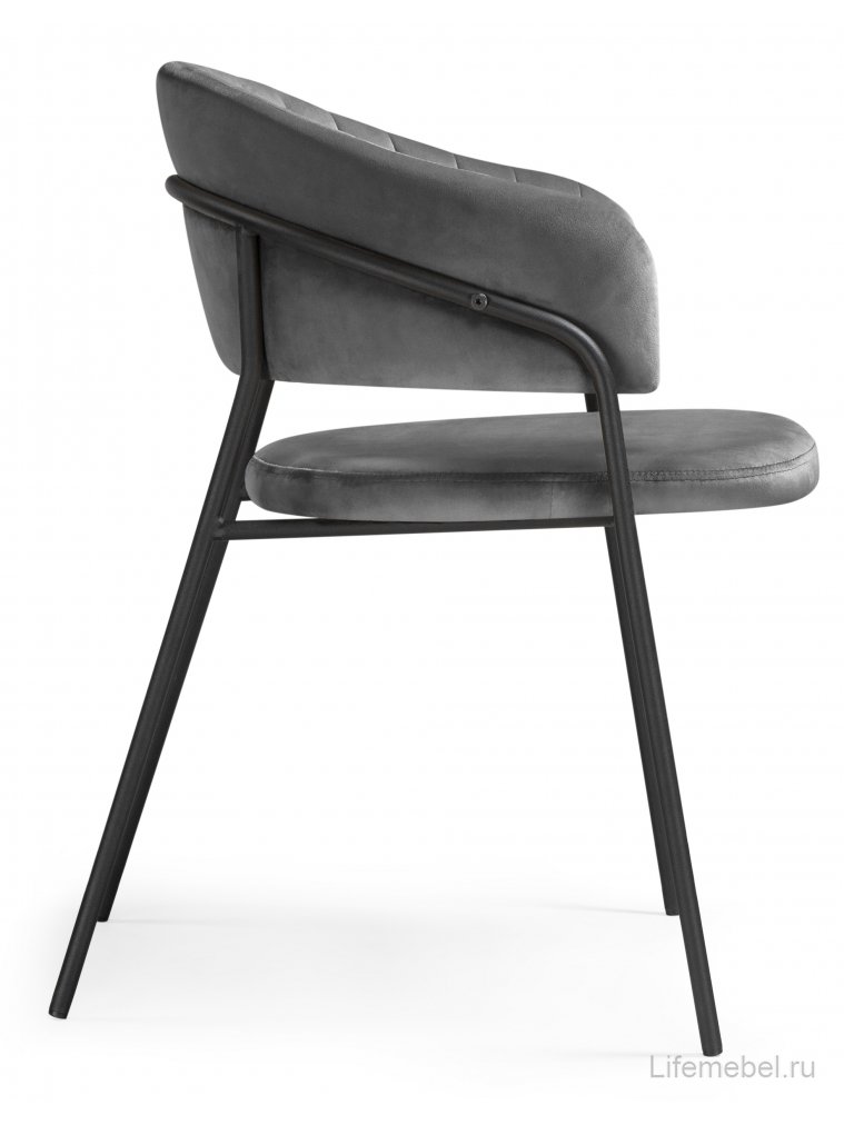 Комплект стульев Лукас 2 шт темно-серый / черный