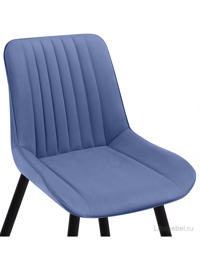 Комплект стульев Вейв 4 шт синий / черный