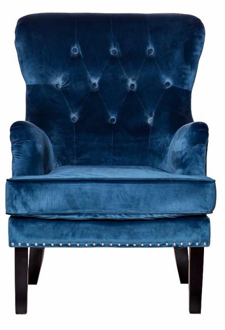Кресло 24YJ-7004-06466 велюр синий