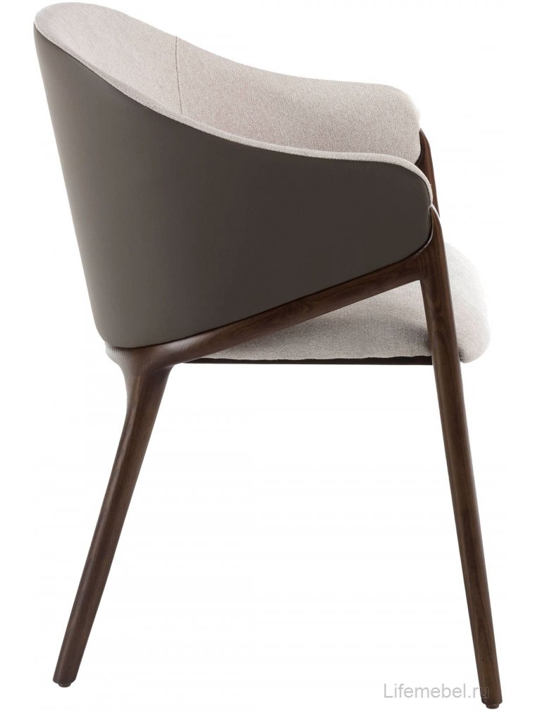 Кресло ACH20071/4090 бежевое / орех