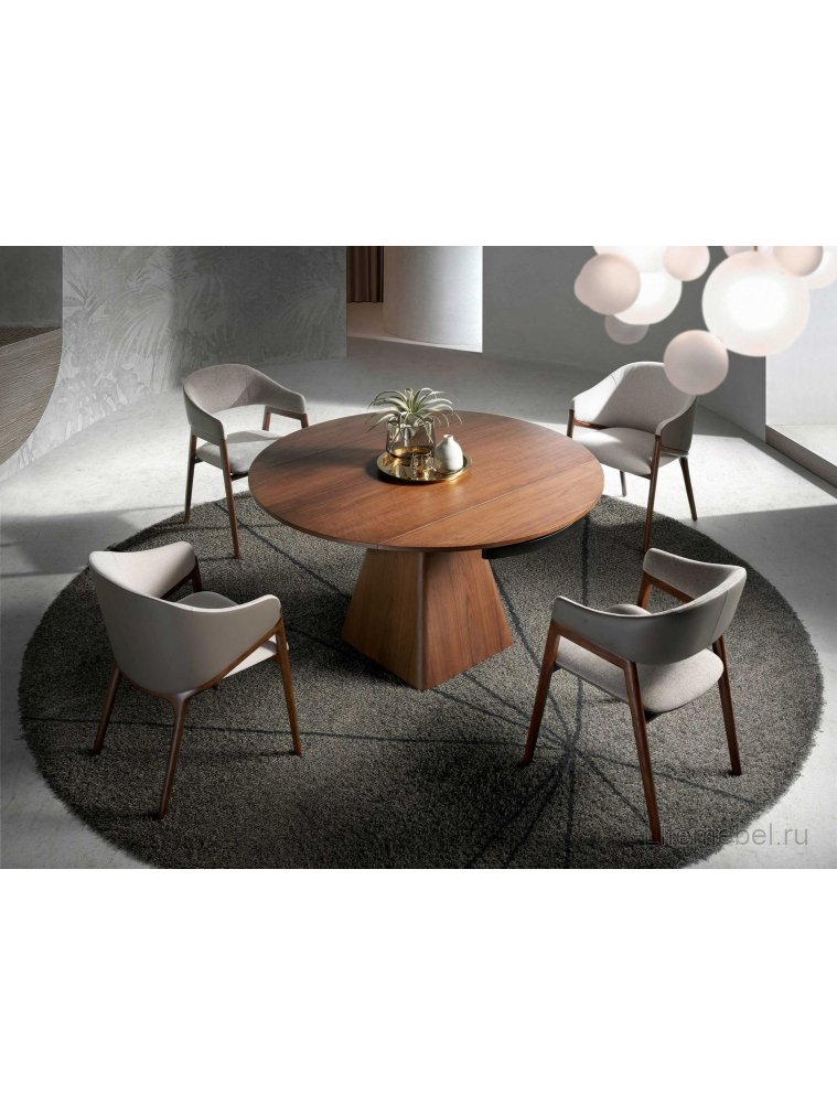 Кресло ACH20071/4090 бежевое / орех