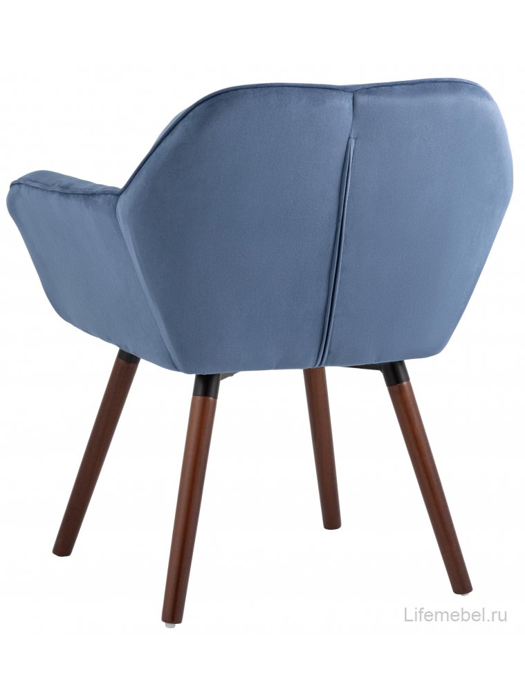 Кресло Алия синяя замша