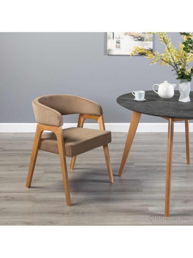 Кресло Baxter beige / натуральное