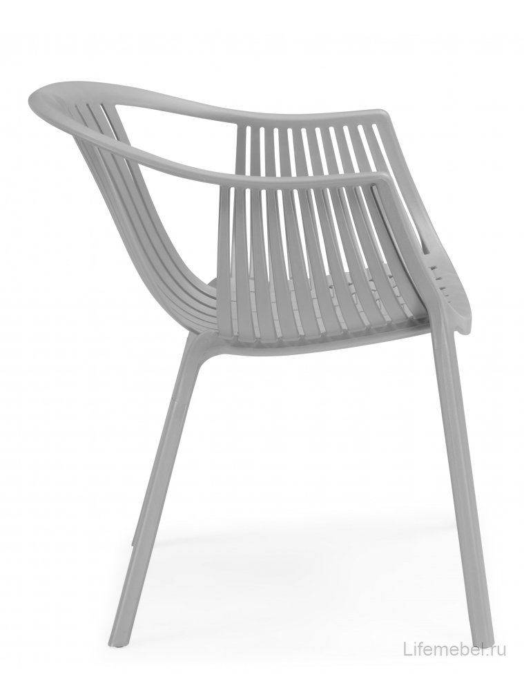Кресло Боркас пластик / серый
