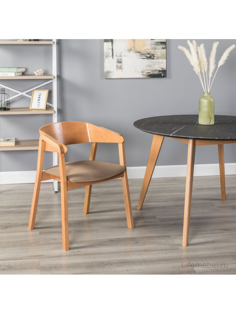 Кресло Dalia beige / натуральное