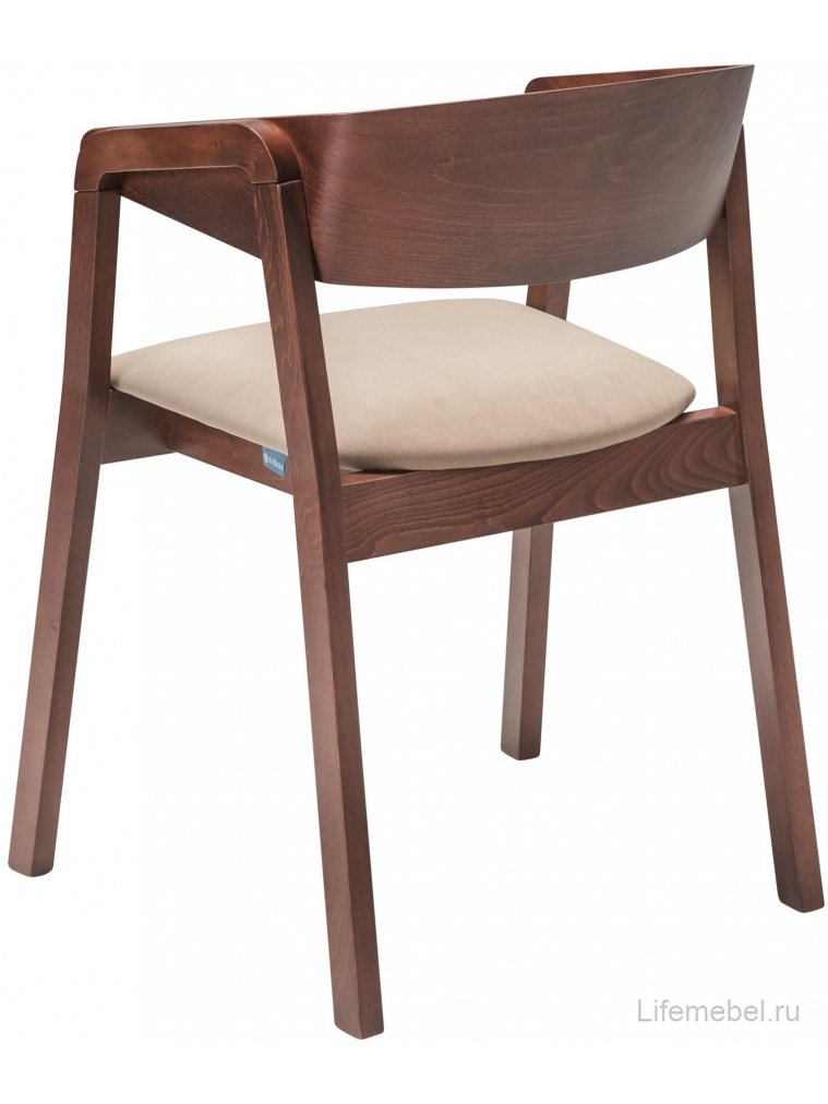 Кресло Dalia beige / темный орех