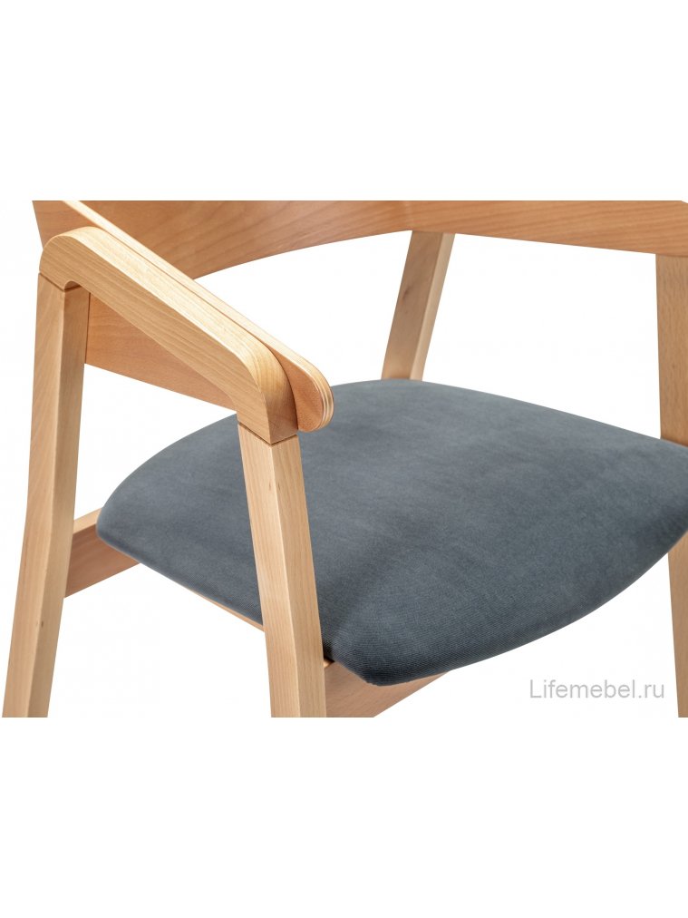 Кресло для кухни Dalia grey / натуральный