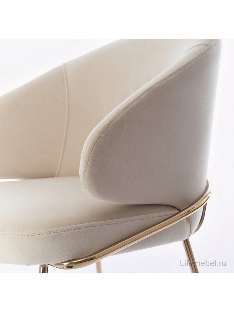 Кресло Филипп бежевое / золото