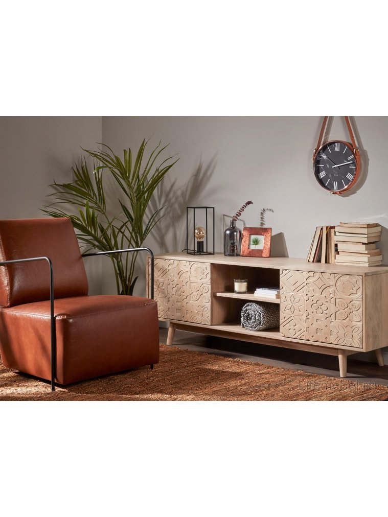 Кресло Gamer кожа коричневая