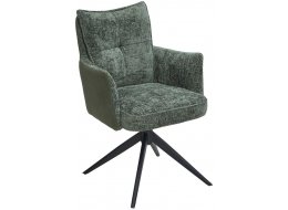 Кресло Josef ткань зеленая / черный каркас