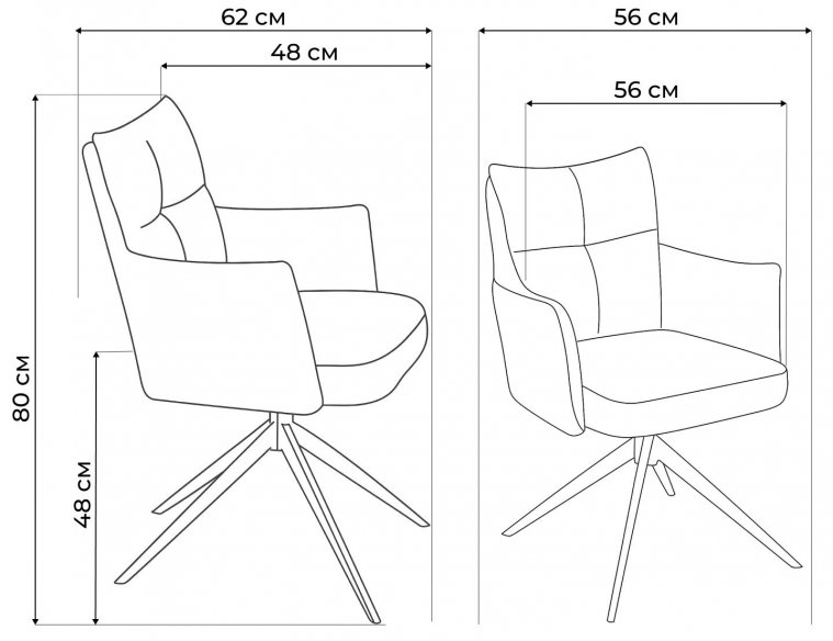 Кресло Josef ткань зеленая / черный каркас