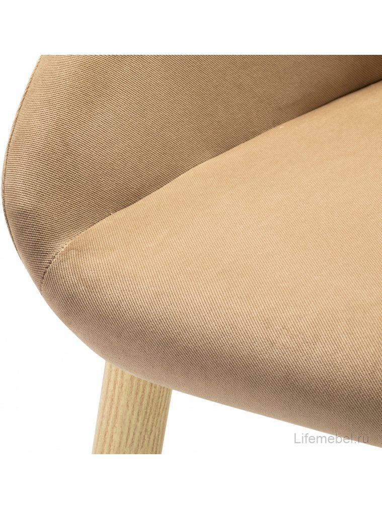 Кресло Kent Diag beige / натуральный дуб