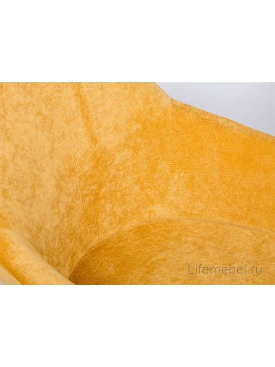 Кресло Kent желтое / черный