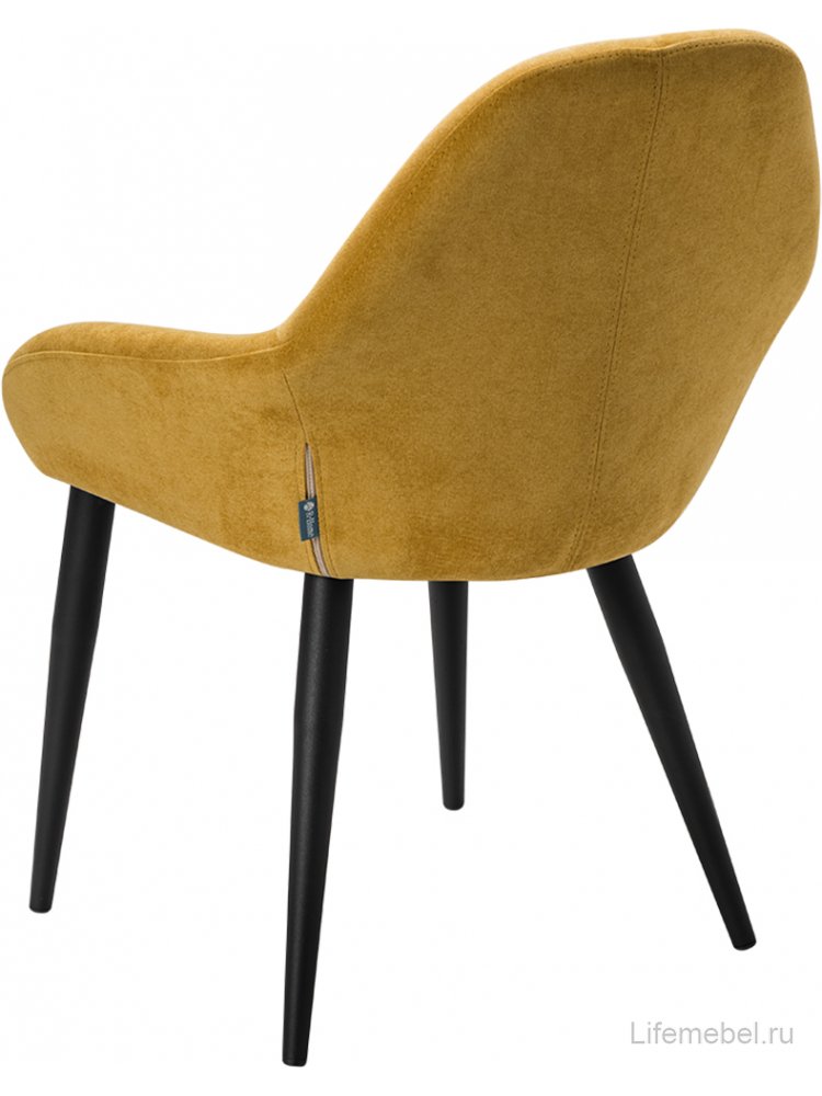 Кресло Kent желтое / черный
