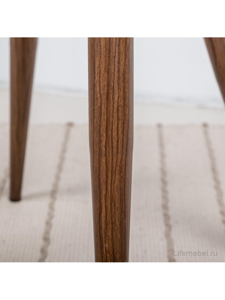 Кресло Kent желтое / темный орех