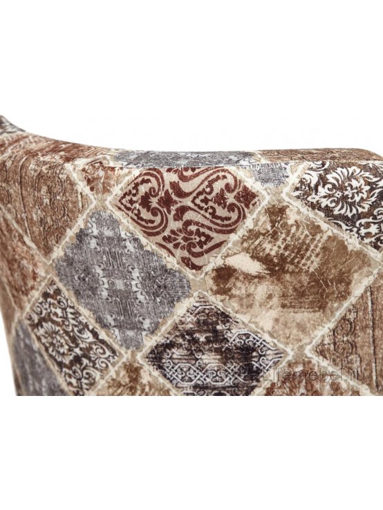 Кресло Knez ткань бежево-серая / белый