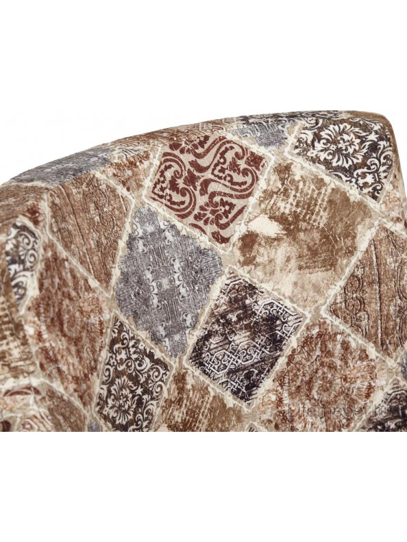 Кресло Knez ткань бежево-серая / белый