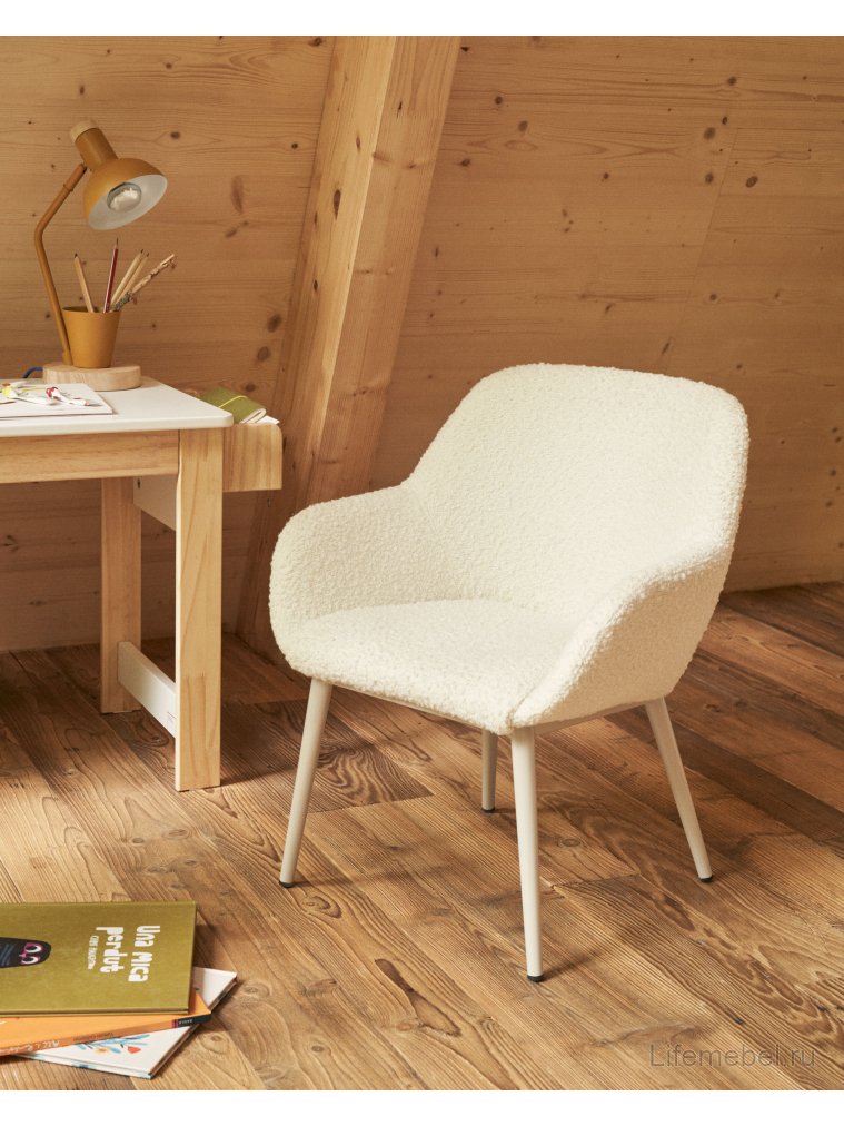 Кресло Konna белое / серое