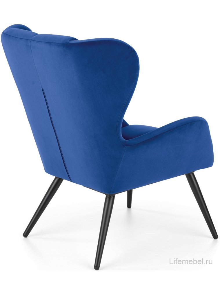 Кресло Tyrion темно-синий / черный