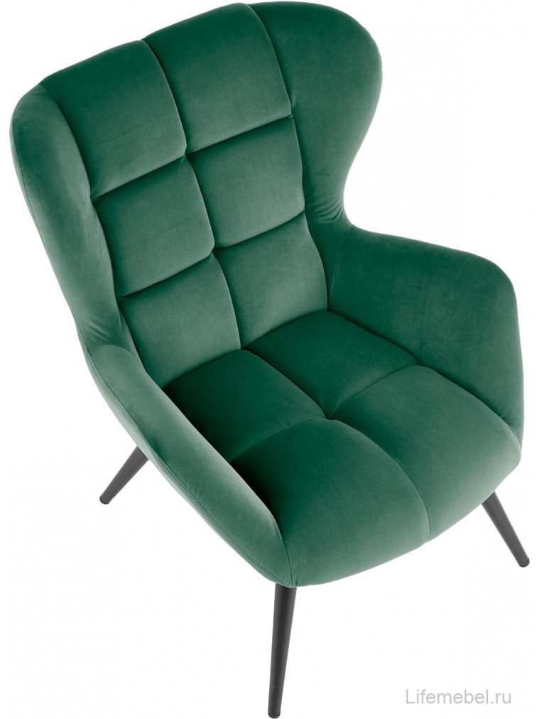 Кресло Tyrion темно-зеленый / черный