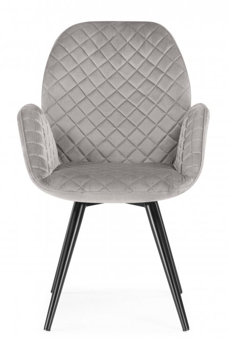 Кресло Муат поворотное confetti silver / черный