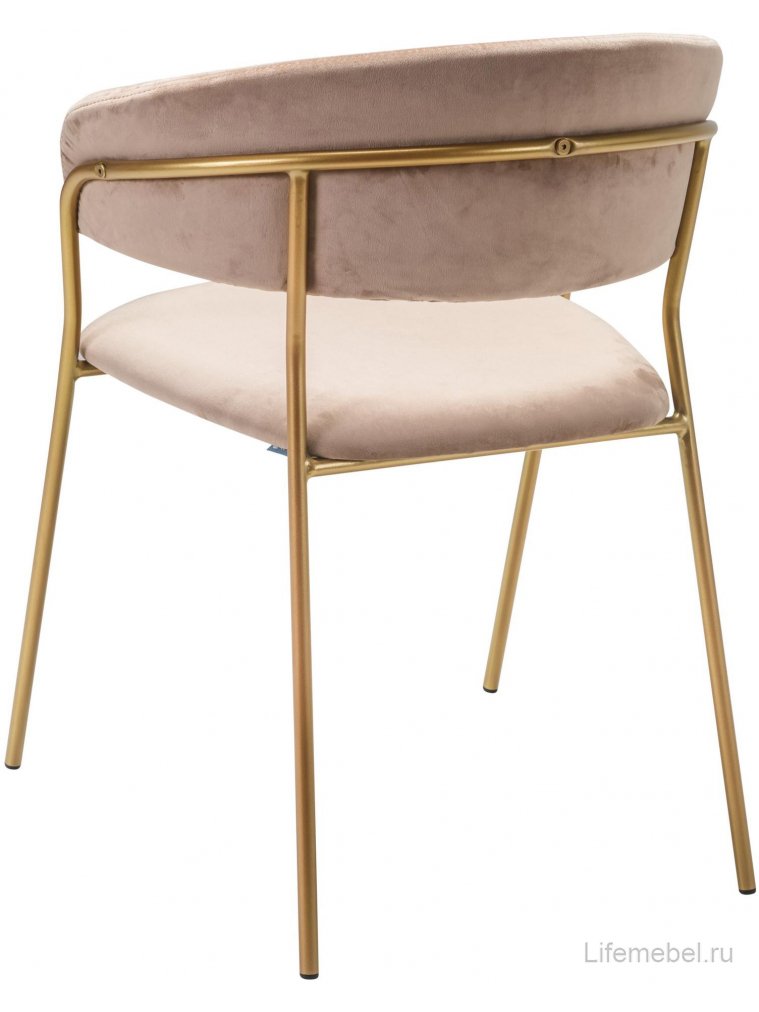 Кресло Portman бежевое / gold