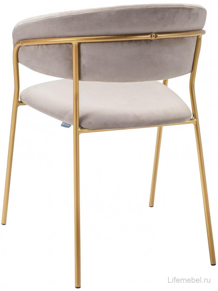 Кресло Portman серое / gold