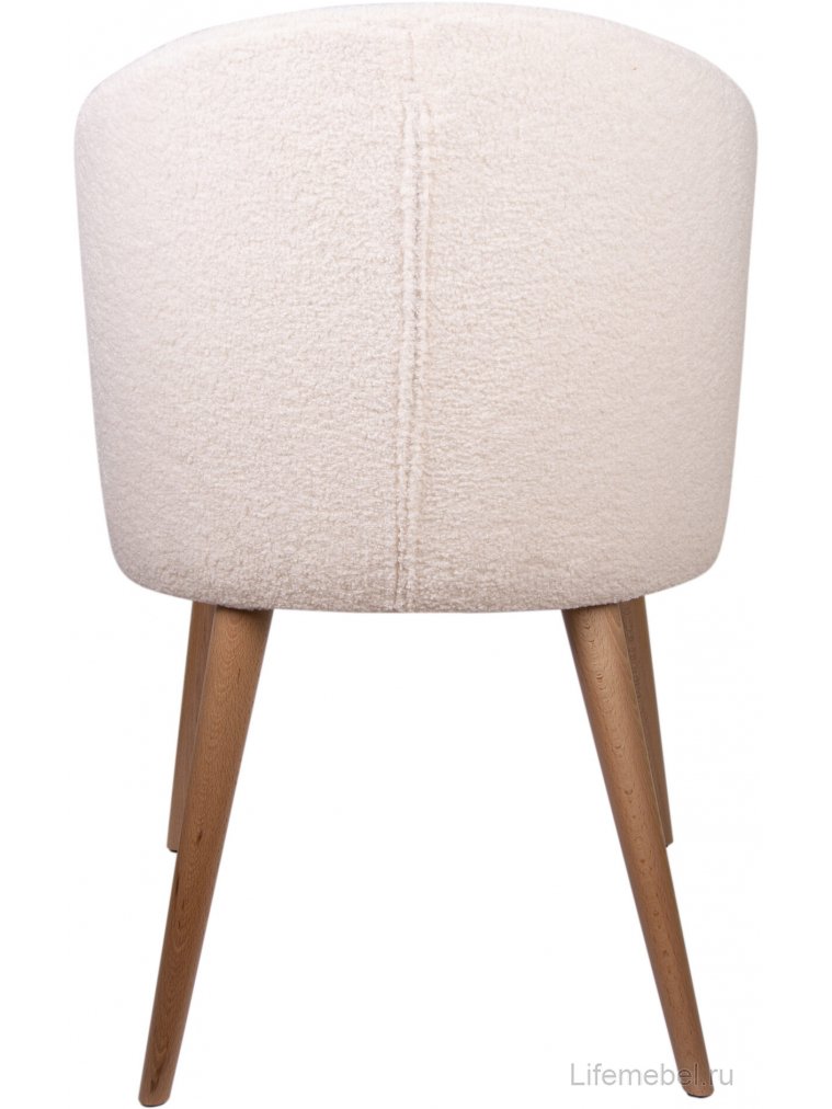 Кресло Ariel белое / бук натуральный