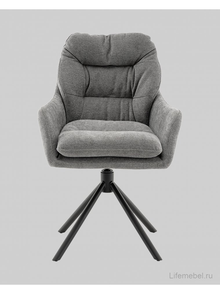 Кресло Ларио букле / серый
