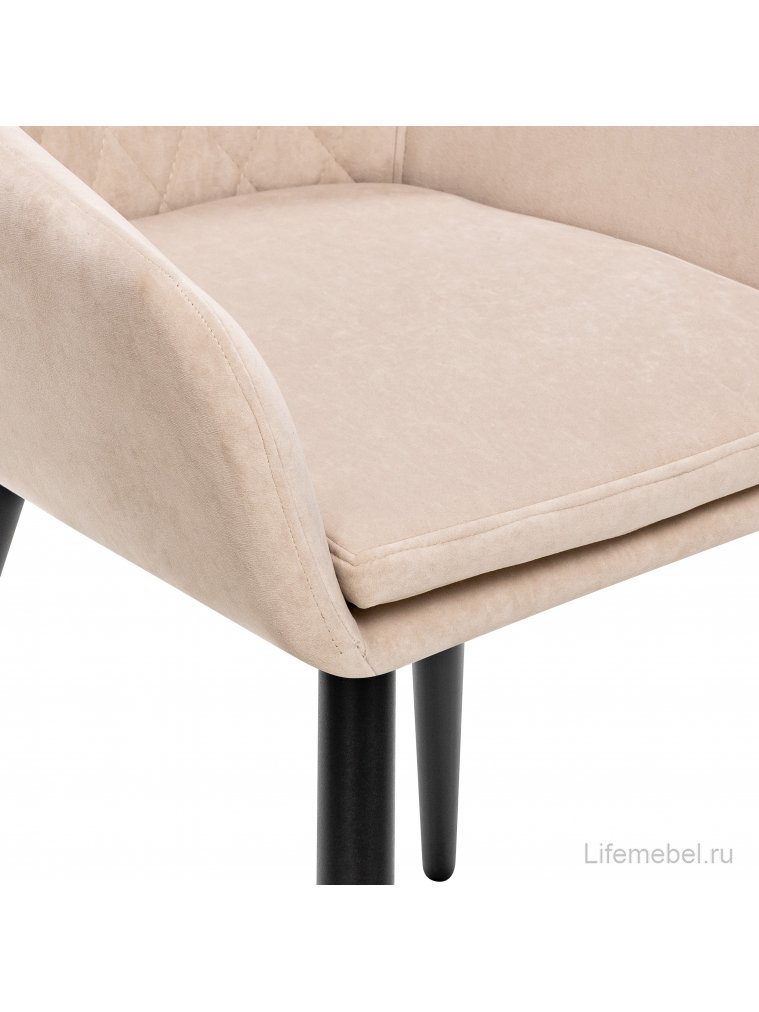 Кресло Слим бежевый / черный