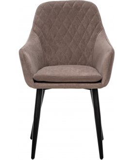 Стул-кресло Слим латте / черный