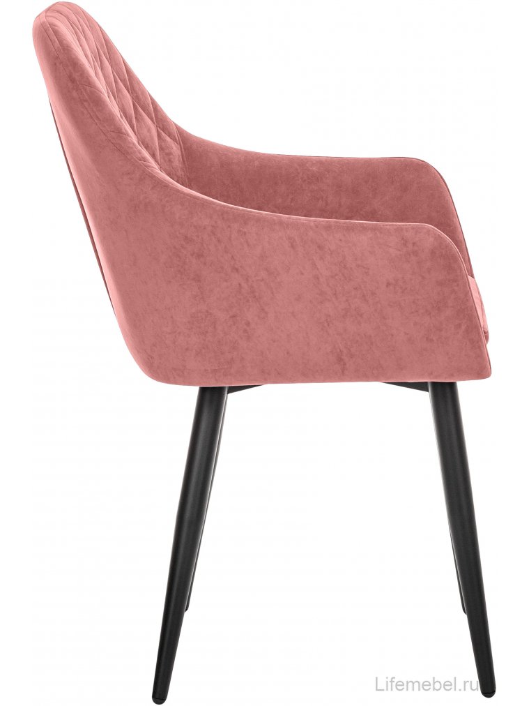 Кресло Слим персиковый / черный