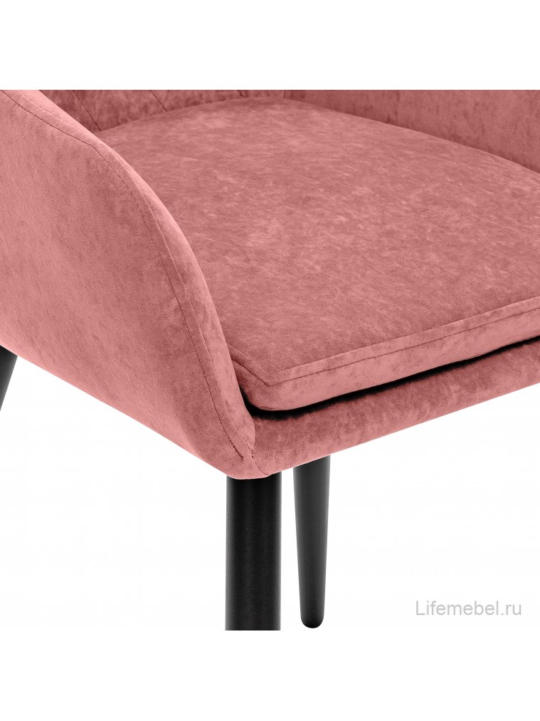 Кресло Слим персиковый / черный