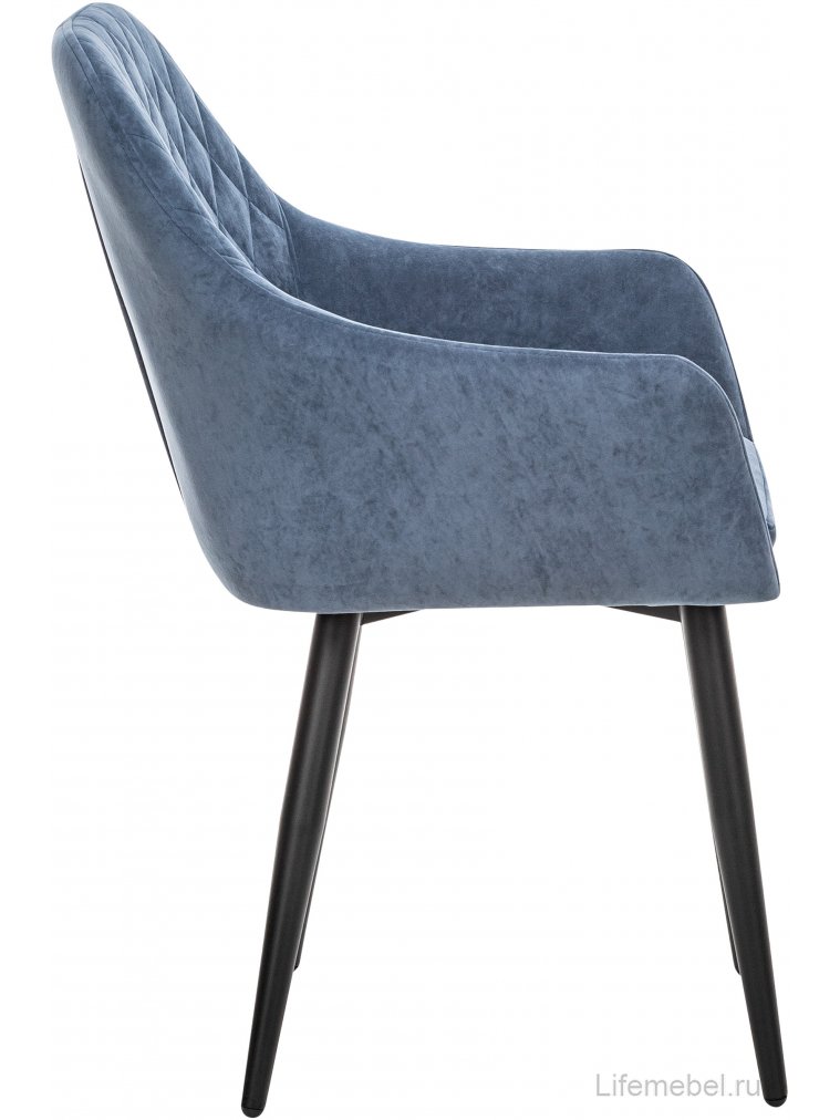 Кресло Слим синий / черный