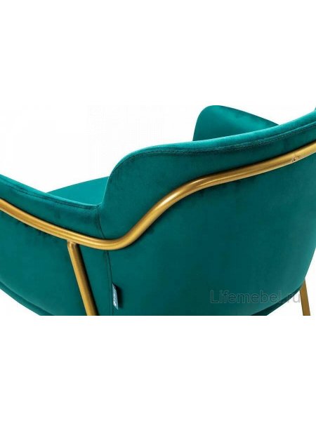 Кресло Strike aquamarin gold