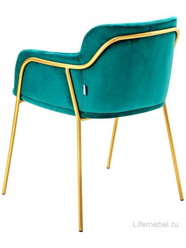 Кресло Strike aquamarin gold