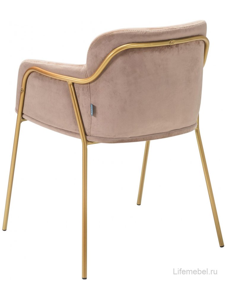 Кресло Strike бежевое / gold
