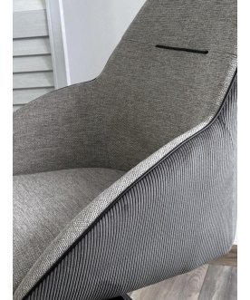 Стул-кресло Tornado серое / темно-серое / черное