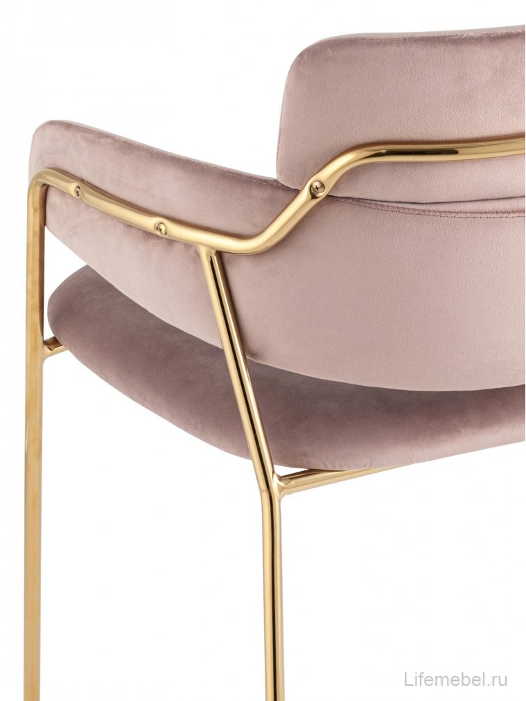 Кресло Валон розовый велюр