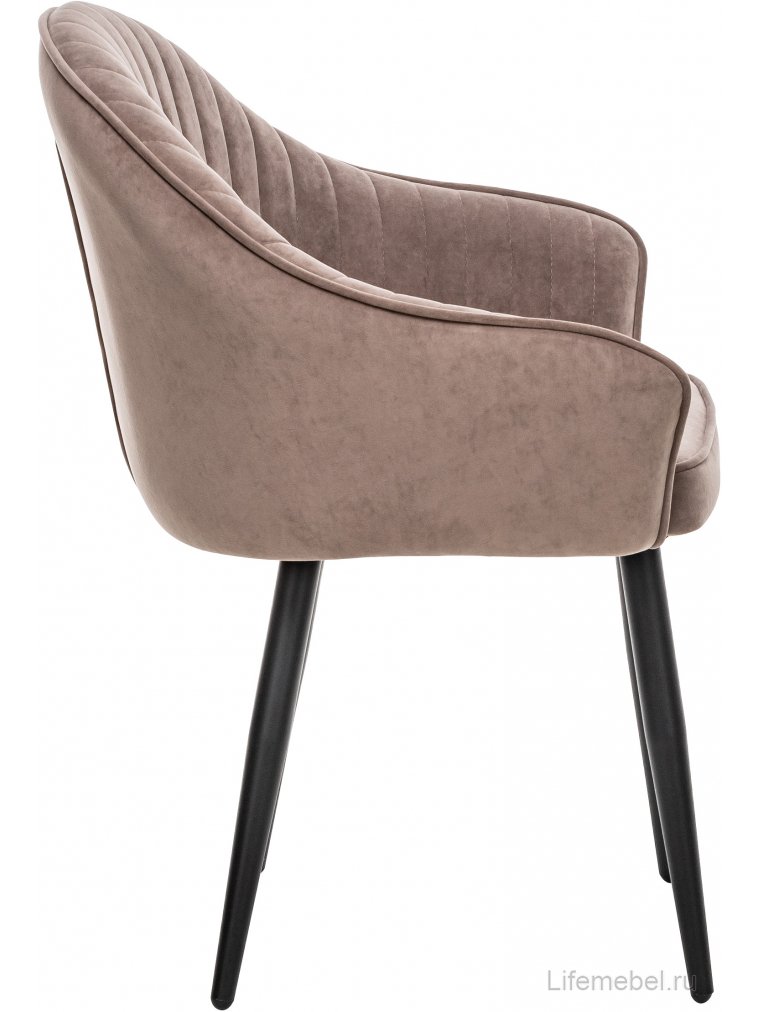 Кресло Вайд латте / черный