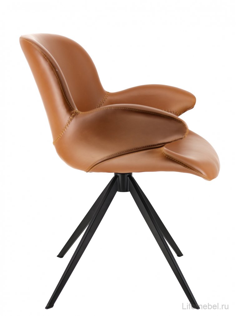 Обеденное кресло Everprof Aurora экокожа коричневый