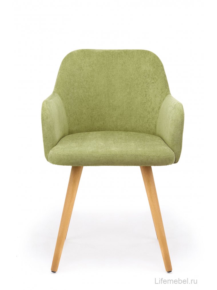 Деревянный стул Инфини 360 зеленый (ocean 013) / светлое дерево
